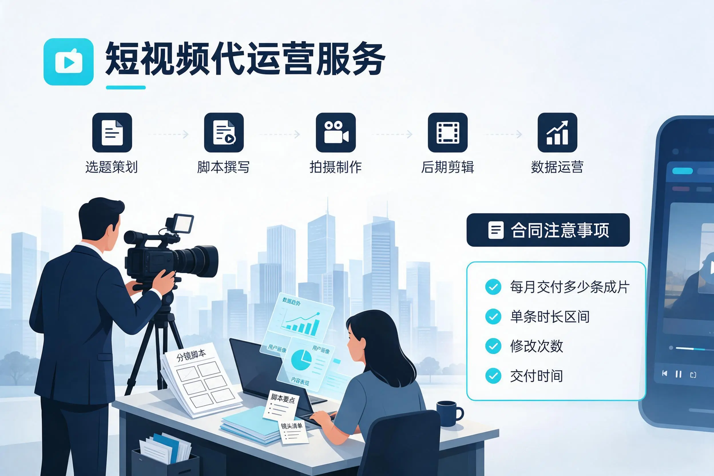 短视频代运营包含哪些服务?焦作企业常见问题科普