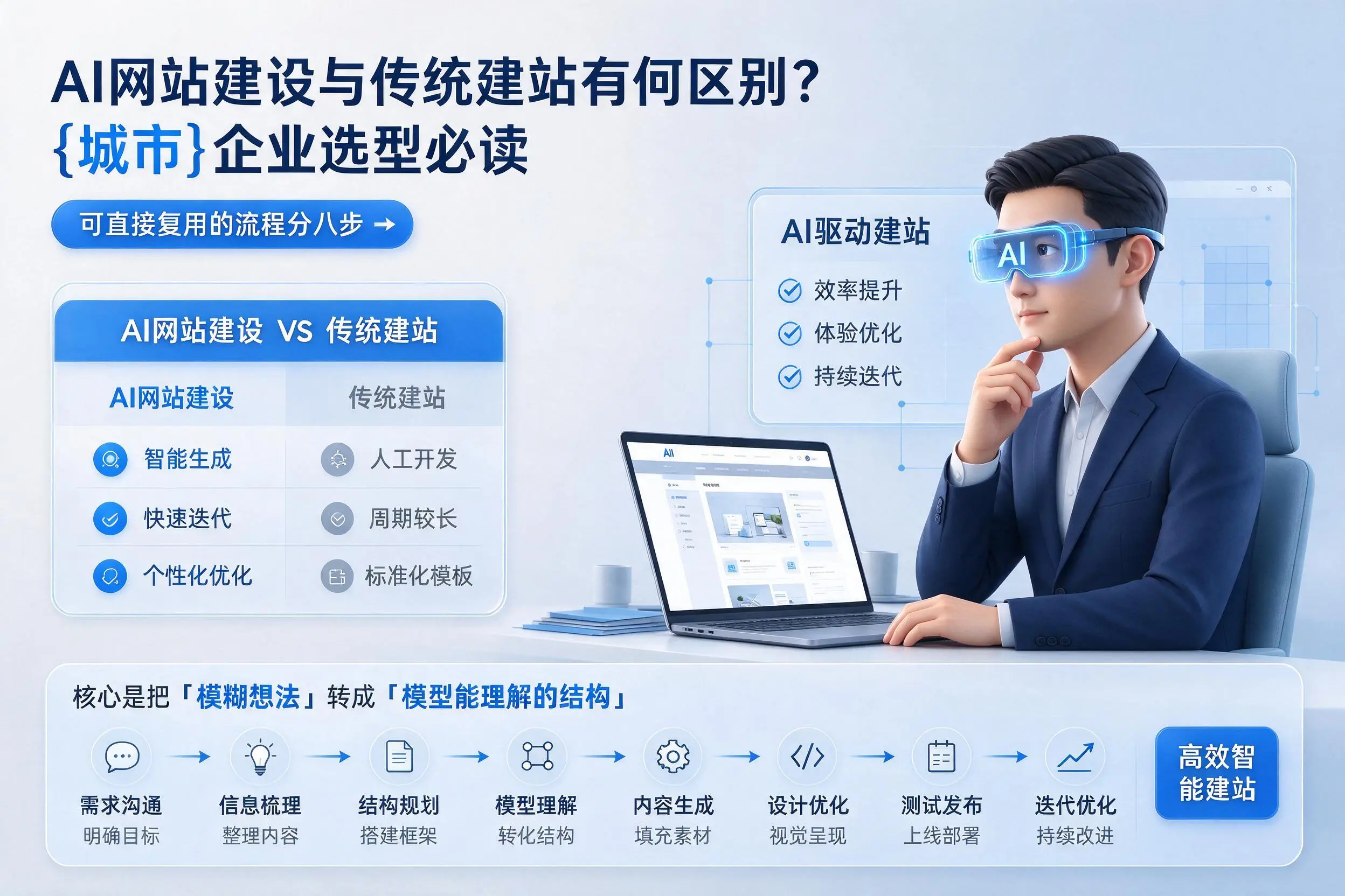AI网站建设与传统建站有何区别？焦作企业选型必读
