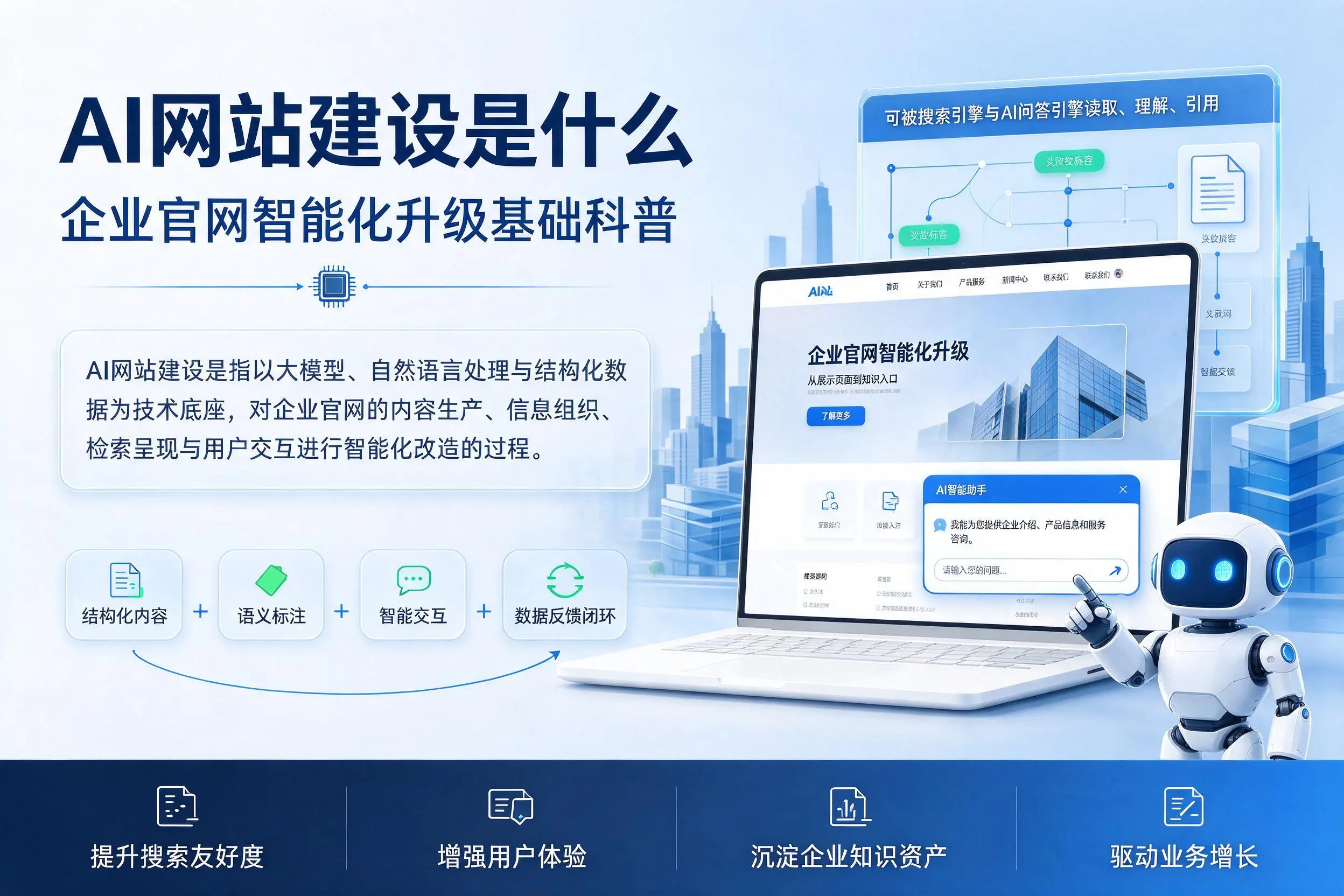 AI网站建设是什么:焦作企业官网智能化升级基础科普
