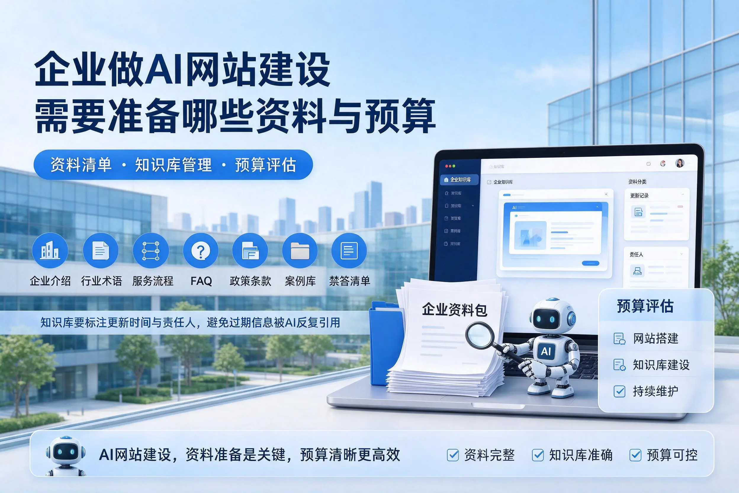 焦作企业做AI网站建设需要准备哪些资料与预算