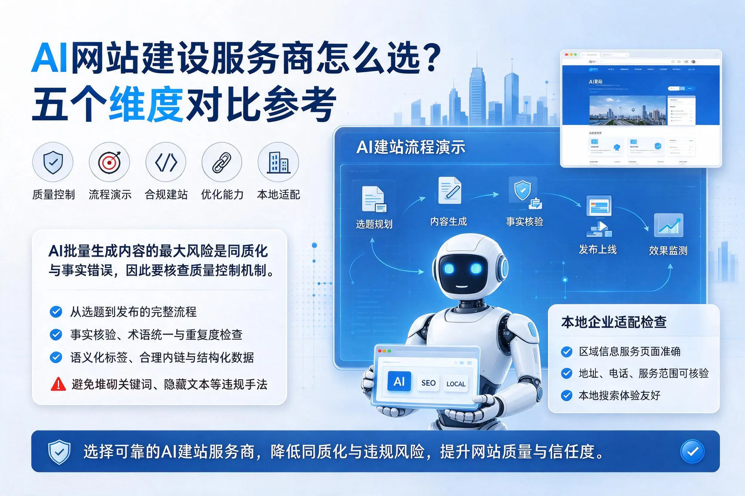 焦作AI网站建设服务商怎么选？五个维度对比参考