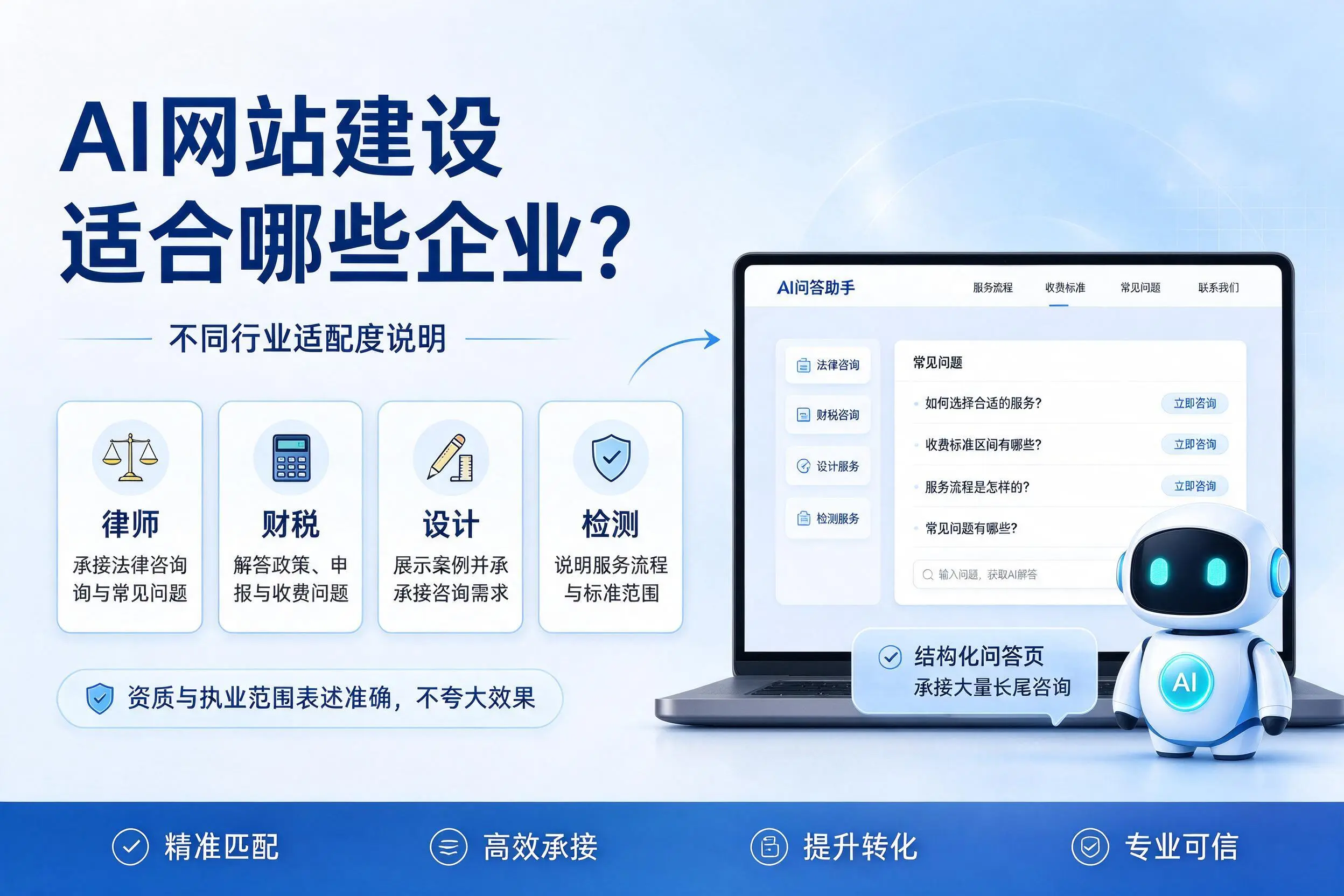 AI网站建设适合哪些企业？焦作不同行业适配度说明